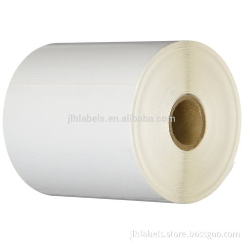 500 per Roll 4x3 Direct Thermal Labels Zebra 2844 White, Roll, Permanent Adhesive, Perforations Between Labels